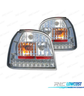 FEUX ARRIÈRE VOLKSWAGEN VW GOLF MK3 91-97 LED FOND CHROMÉ