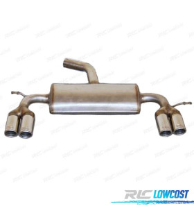 LIGNE D'ÉCHAPPEMENT VOLKSWAGEN VW GOLF 6 08-13 DOUBLE CHROMÉ