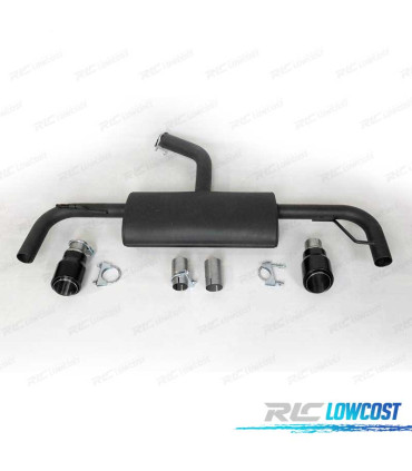 LIGNE D'ÉCHAPPEMENT VOLKSWAGEN VW GOLF 6 LOOK GTI NOIR