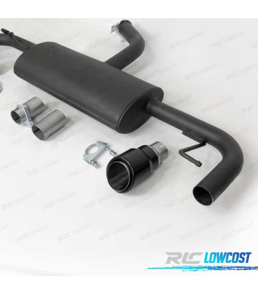 LIGNE D'ÉCHAPPEMENT VW GOLF MK6 LOOK GTI NOIR