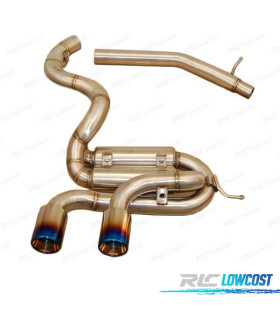 SILENCIEUX D'ÉCHAPPEMENT POUR VOLKSWAGEN VW GOLF MK6 R20 BLEU BRÛLÉ