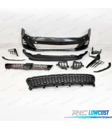 PARE-CHOCS AVANT VOLKSWAGEN VW GOLF 7 12-17 LOOK GTI + ANTI-BROUILLARDS