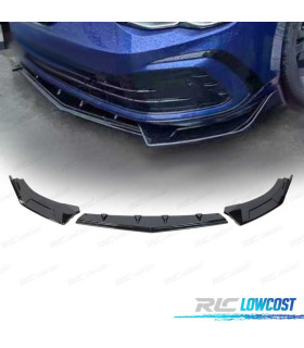 SPOILER LAME PARE-CHOCS AVANT VOLKSWAGEN VW GOLF 8 R LINE NOIR BRILLANT
