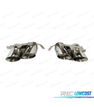 EMBOUTS D´ÉCHAPPEMENT FORD MUSTANG 18-22 LOOK GT500 CHROMÉ