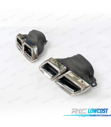 EMBOUTS D´ÉCHAPPEMENT MERCEDES CLASSE E W212 14-15 CHROMÉ