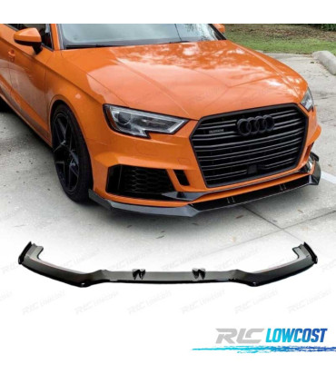 SPOILER LAME DE PARE-CHOCS AVANT AUDI A3 RS3 17-20 NOIR