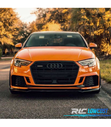 SPOILER LAME DE PARE-CHOCS AVANT AUDI A3 RS3 17-20 NOIR