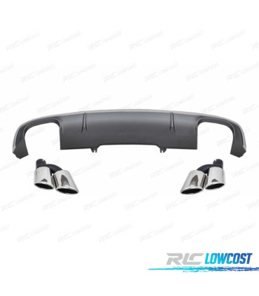 DIFFUSEUR ARRIÈRE AUDI A4 AVANT 2016- S LINE + EMBOUTS D'ÉCHAPPEMENT