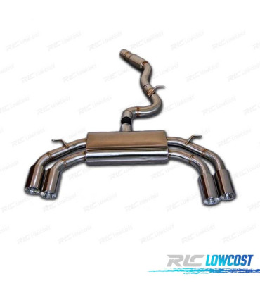 LIGNE D'ÉCHAPPEMENT POUR AUDI A3 8V S3 13-CHROMÉ