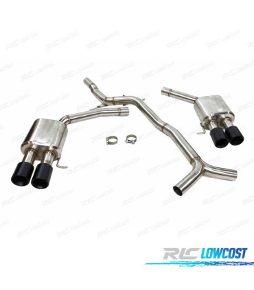 LIGNE D'ÉCHAPPEMENT POUR AUDI S5 3.0 S4 B8 11- NOIR