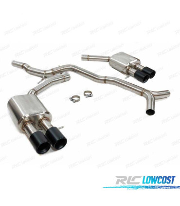 LIGNE D'ÉCHAPPEMENT POUR AUDI S5 3.0 S4 B8 11- NOIR