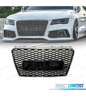CALANDRE AUDI A7 LOOK RS7 11-14 CONTOURS CHROMÉ