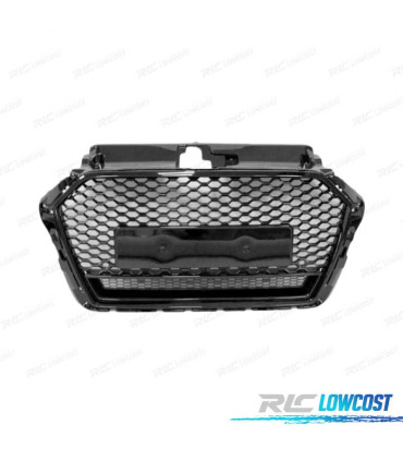 CALANDRE AUDI A3 8V 16-20 LOOK RS3 NOIR