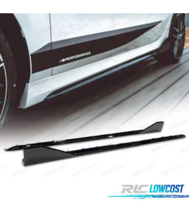 BAS DE CAISSE BMW F40 LOOK M PERFORMANCE NOIR BRILLANT