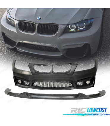 PARE-CHOCS AVANT BMW E90 E91 LCI 08-12 LOOK M4 + SPOILER AVANT PDC