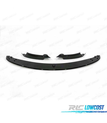 SPOILER LAME AVANT BMW E90 E91 E92 E93 05-10 LOOK M3 NOIR BRILLANT