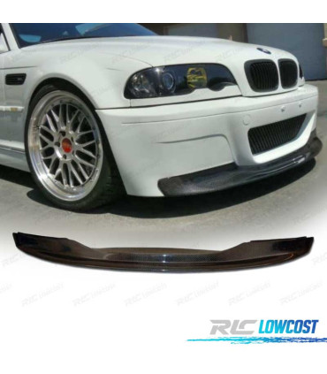 SPOILER LAME DE PARE-CHOCS AVANT BMW E46 M3 CSL CARBONE