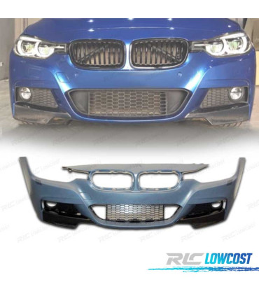 PARE-CHOCS AVANT BMW F30 F31 11-19 LOOK M SPLITTERS CARBONE