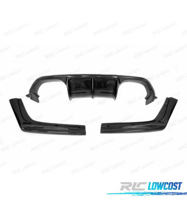 DIFFUSEUR BMW F80 F82 F83 LOOK M4 CARBONE DOUBLE