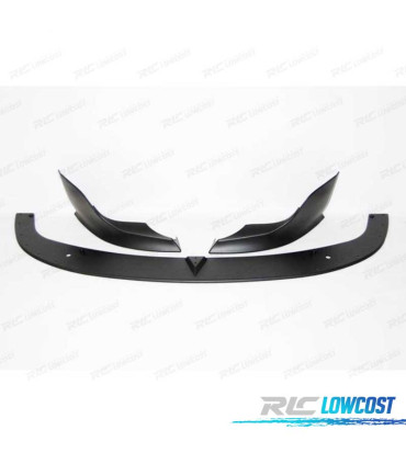 SPOILER LAME DE PARE-CHOCS AVANT BMW E60 E61 03-10 LOOK M TECH II NOIR + SPLITTERS​​​​​​​