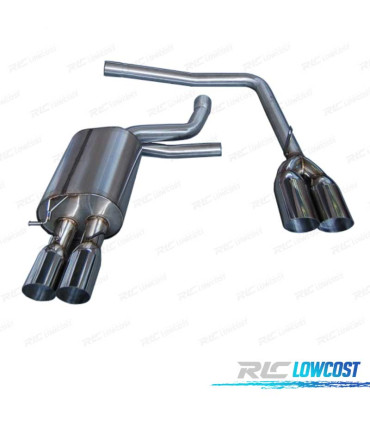 LIGNE D'ÉCHAPPEMENT POUR BMW E60 LOOK M5 POINTE INCLINÉ RONDE