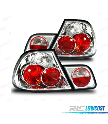 FEUX ARRIÈRE BMW E46 98-01 LED LOOK LEXUS FOND CHROMÉ