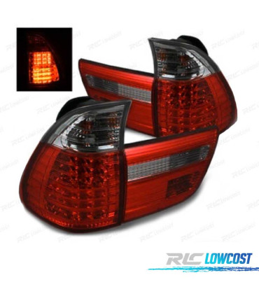 FEUX ARRIÈRE BMW X5 E53 LED 00-03 ROUGE FONCÉ